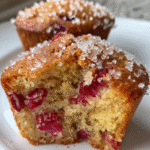 Cranberry orange yogurt muffins