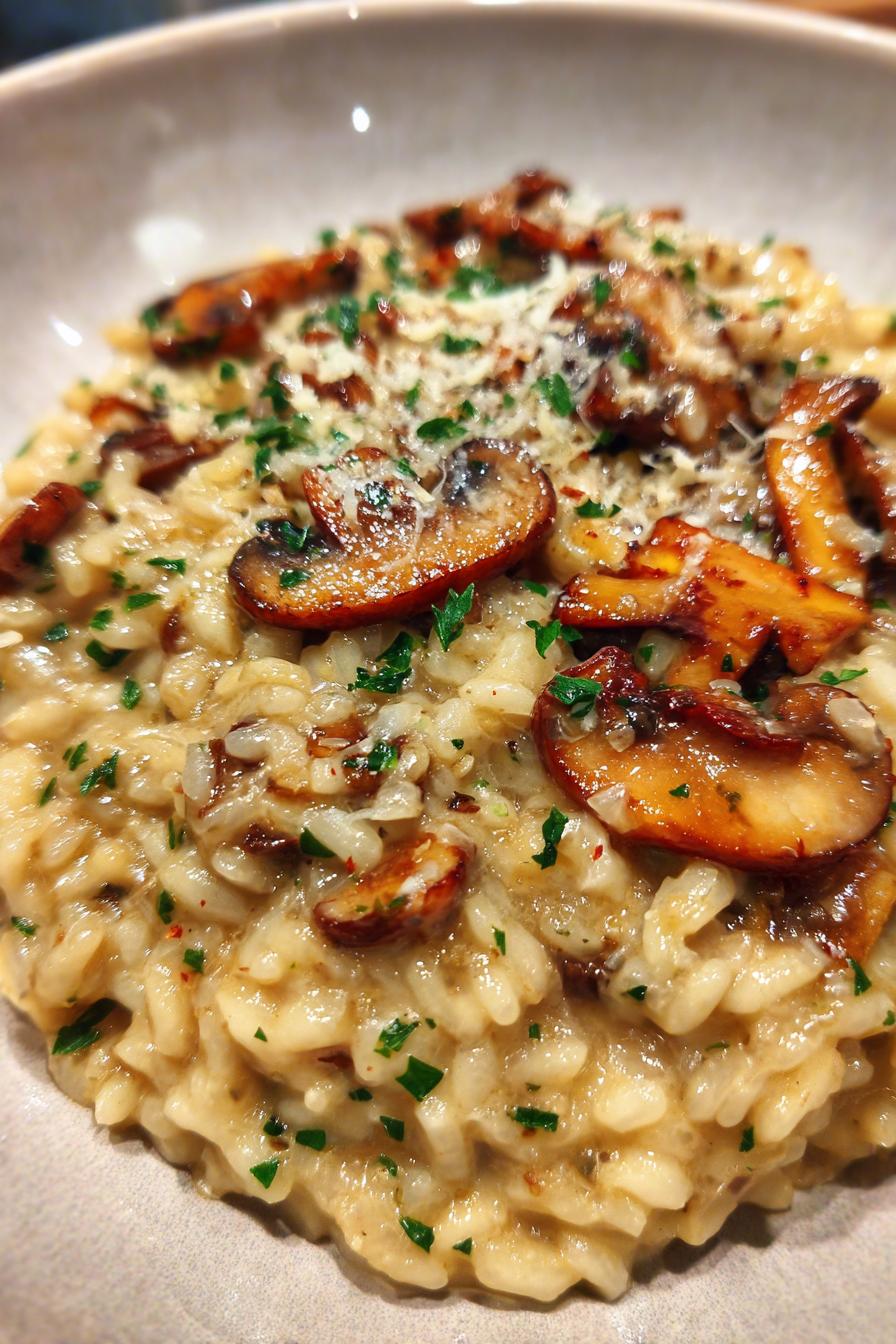 Creamy Mushroom Risotto