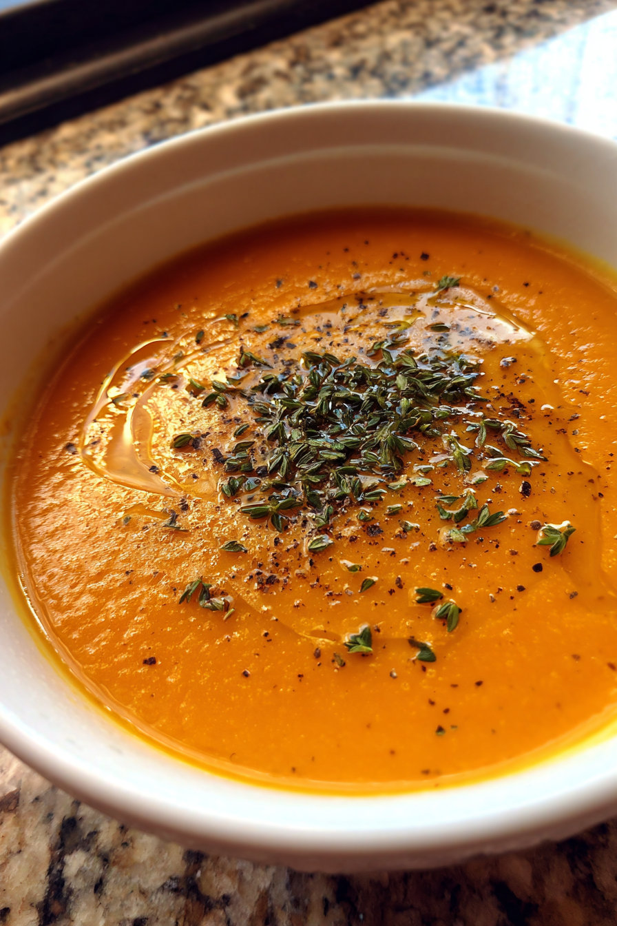 Heirloom Carrot Ginger Soup