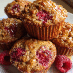 Honey raspberry yogurt muffins