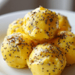Lemon poppy seed yogurt bites