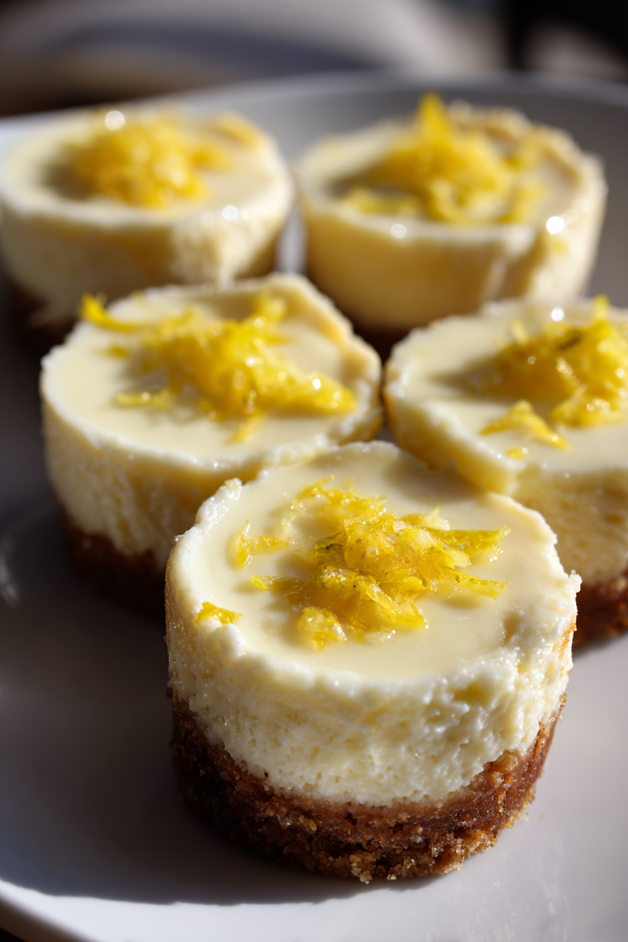 Lemon yogurt cheesecake bites