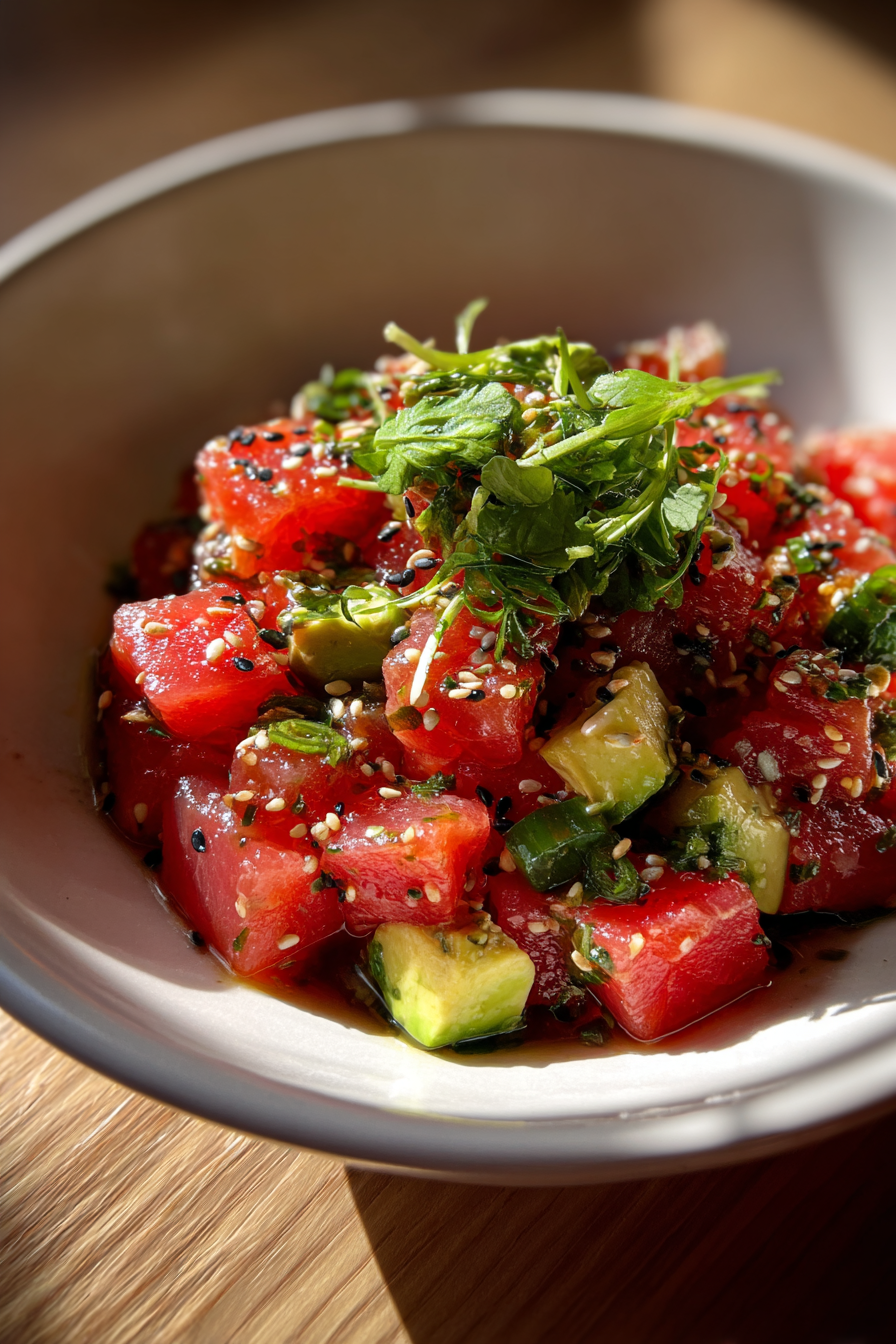 Line-Caught Yellowfin Tuna Tartare