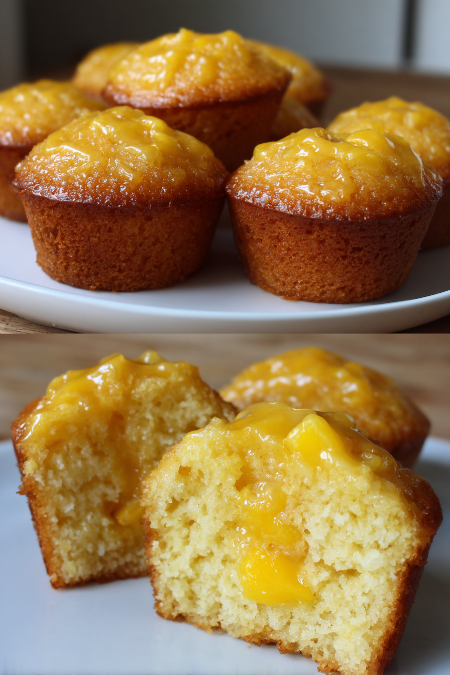 Mango coconut yogurt mini cakes
