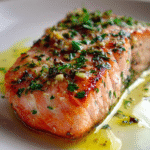 Mediterranean Baked Salmon with Olive Oil & Herbs