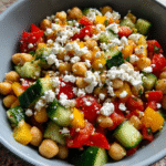 Mediterranean Chickpea Salad with Feta