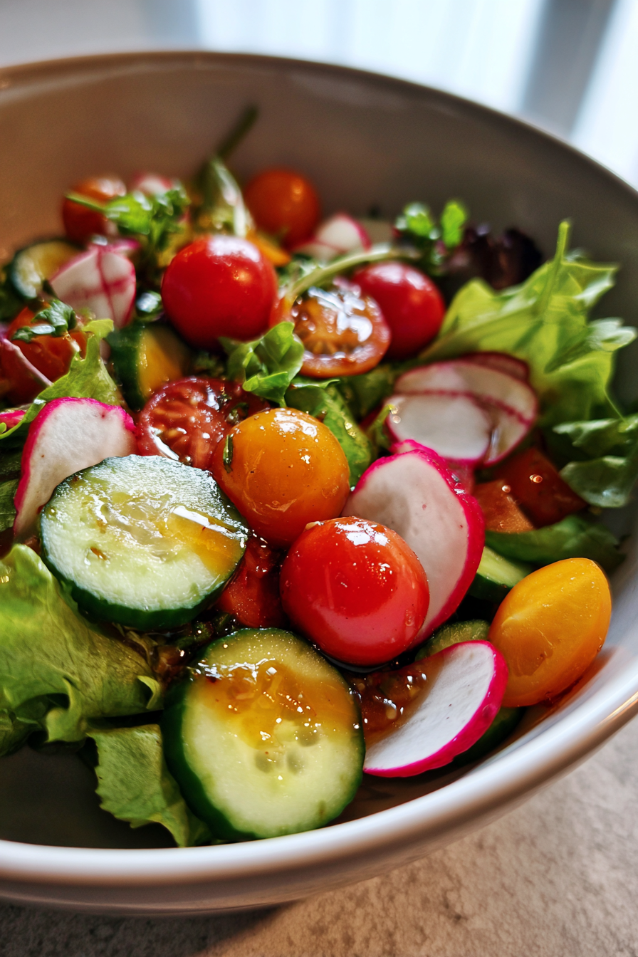 Micro-Batch Kombucha Vinaigrette Salad