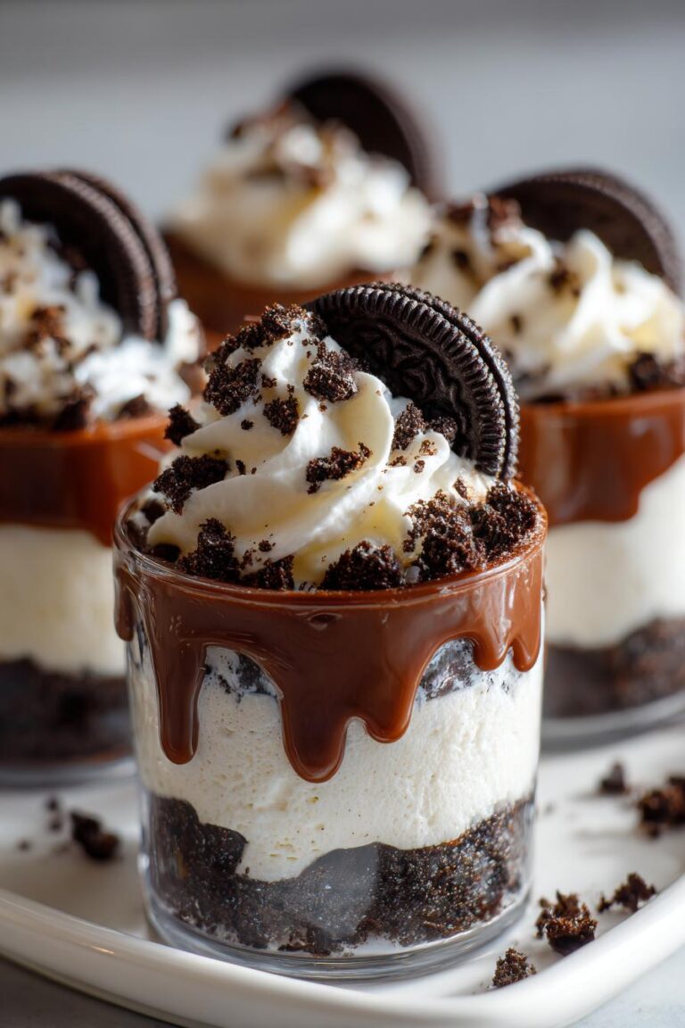 No bake Oreo dessert cups