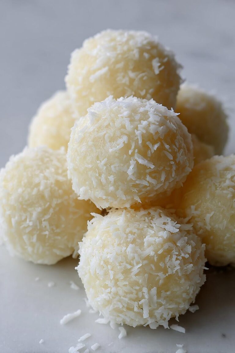 No bake coconut balls