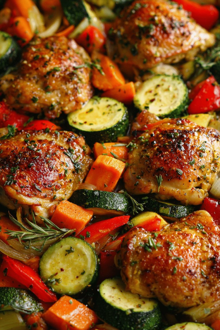 One-Pan Lemon Chicken with Vegetables