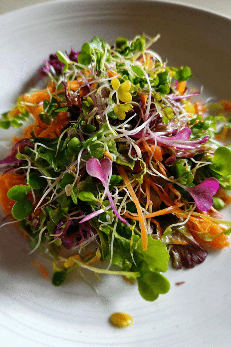 Organic Microgreen Detox Salad