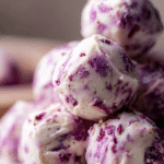 Plum cardamom yogurt bites