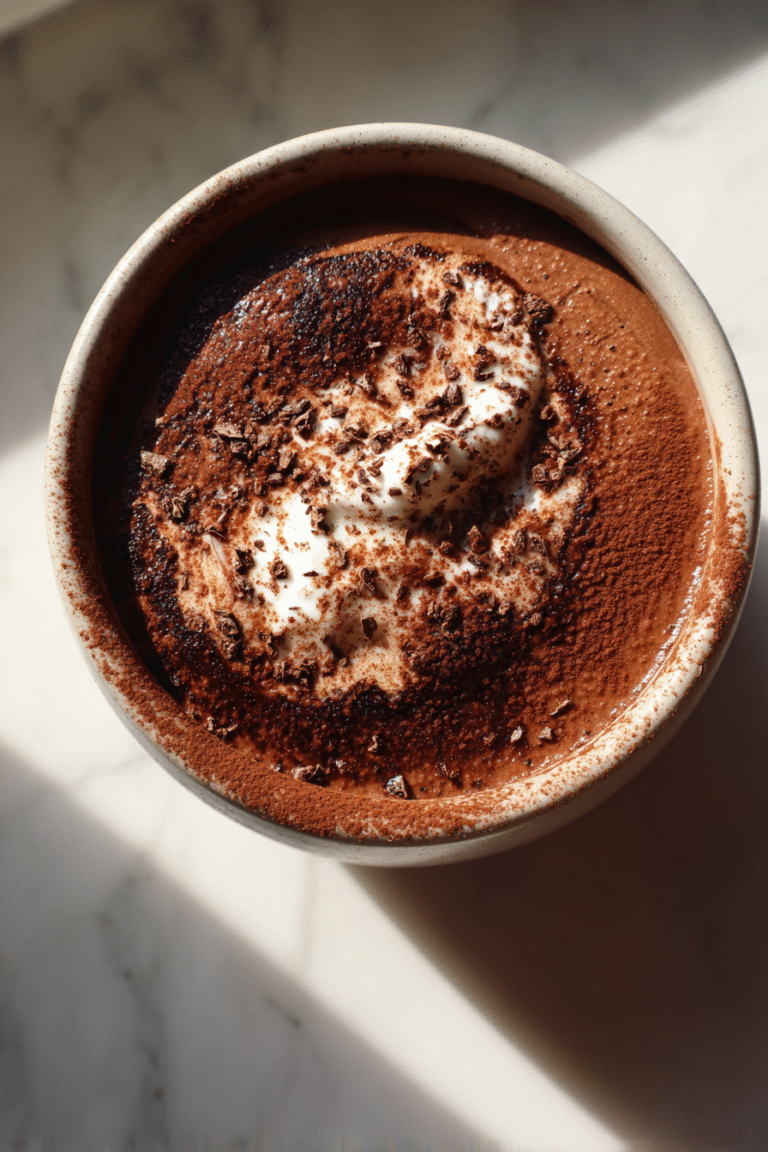 Protein Chocolate Mousse with Greek Yogurt