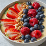 Protein Smoothie Bowl with Berries