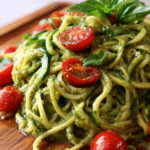 Raw Vegan Zucchini Pesto Noodles