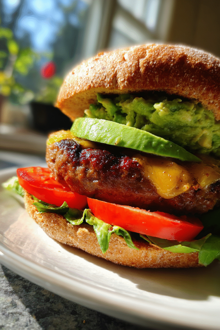 Regenerative Grass-Fed Beef Burger