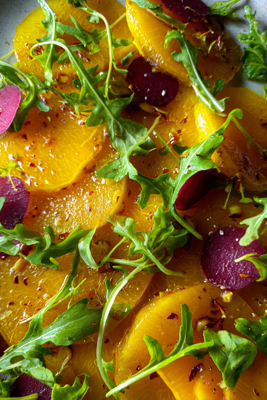 Roasted Golden Beet Carpaccio