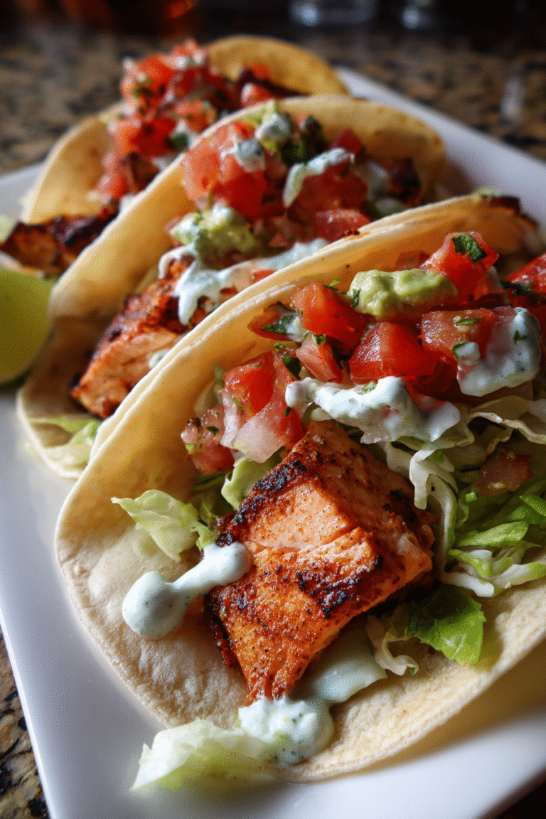 Wild-Caught Alaskan Salmon Tacos