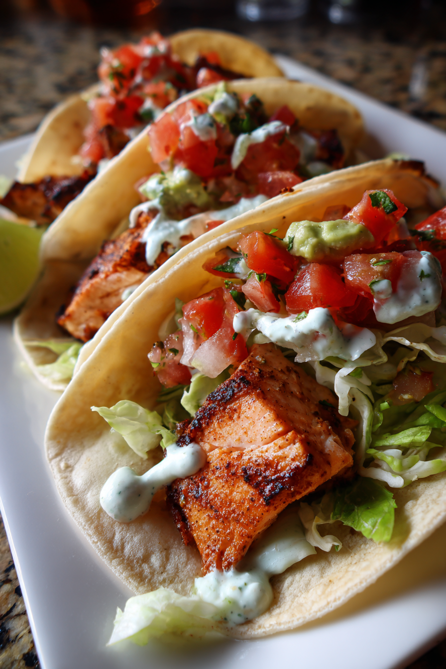 Wild-Caught Alaskan Salmon Tacos