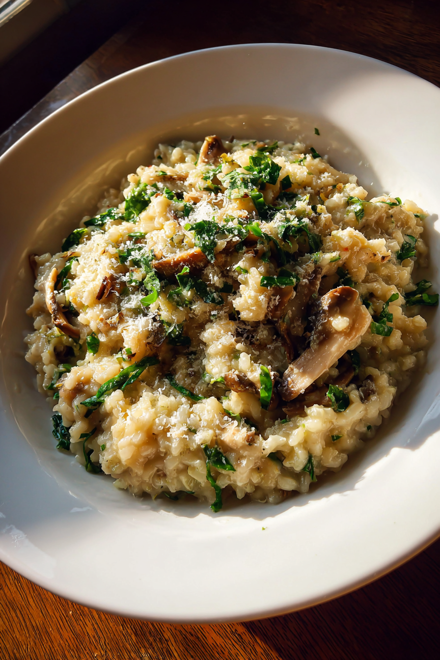 Wild Mushroom Foraged Risotto