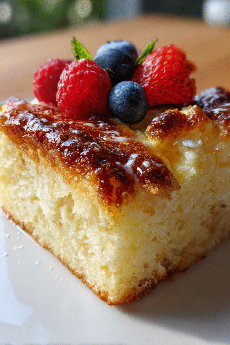Yogurt & Egg Breakfast Cake (Oven or Air Fryer)