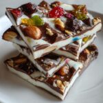 Yogurt chocolate bark