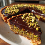 chocolate pistachio tarts