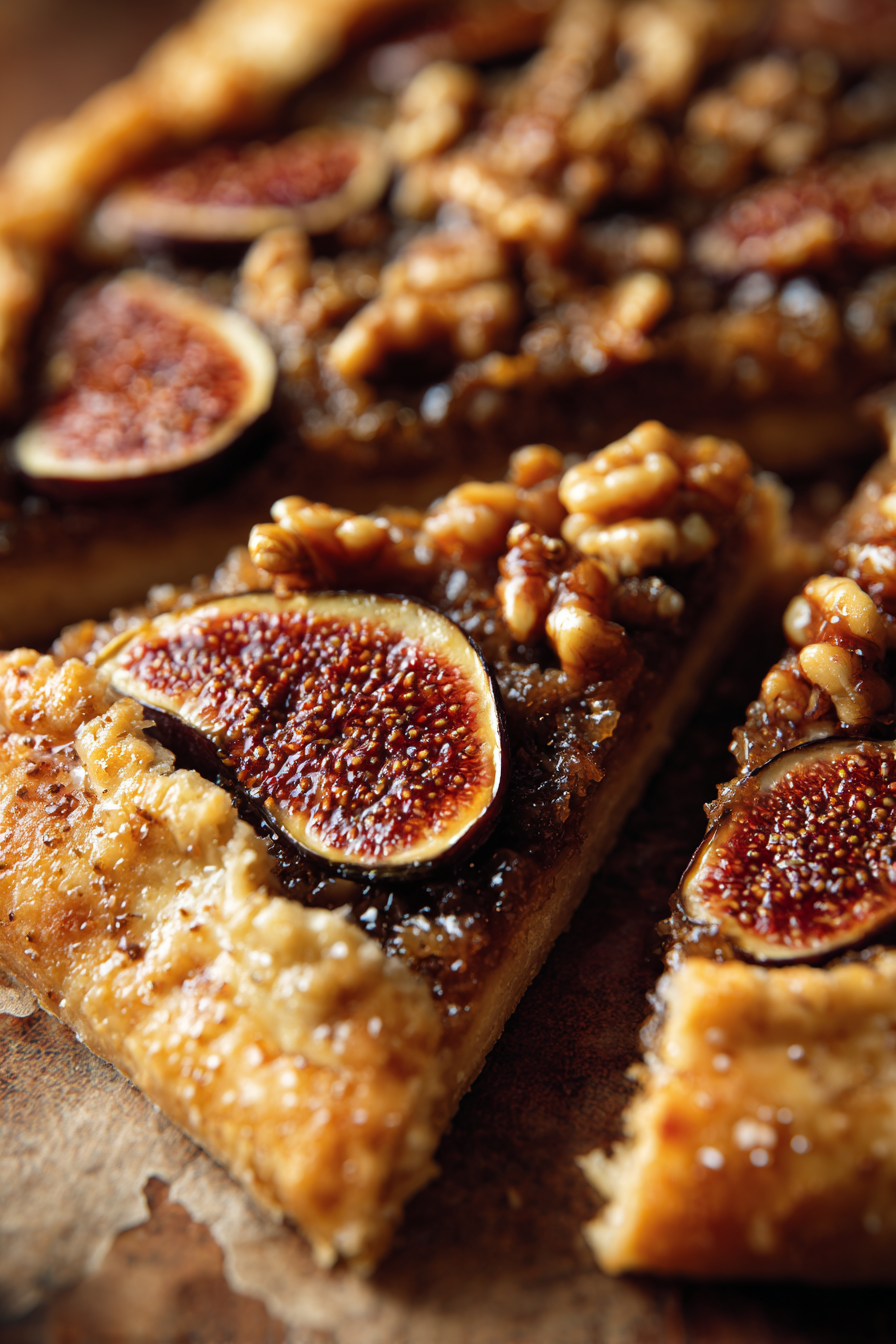 fig and walnut galette