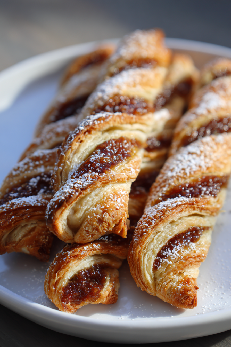 fig jam pastry twists