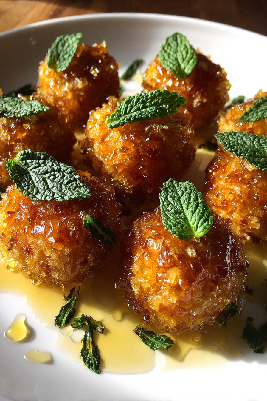 herbal honey dessert bites