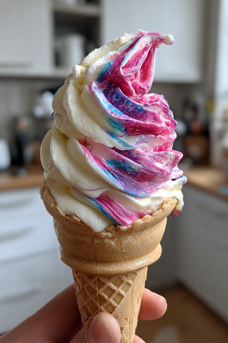 ice cream with sweet-salty swirl