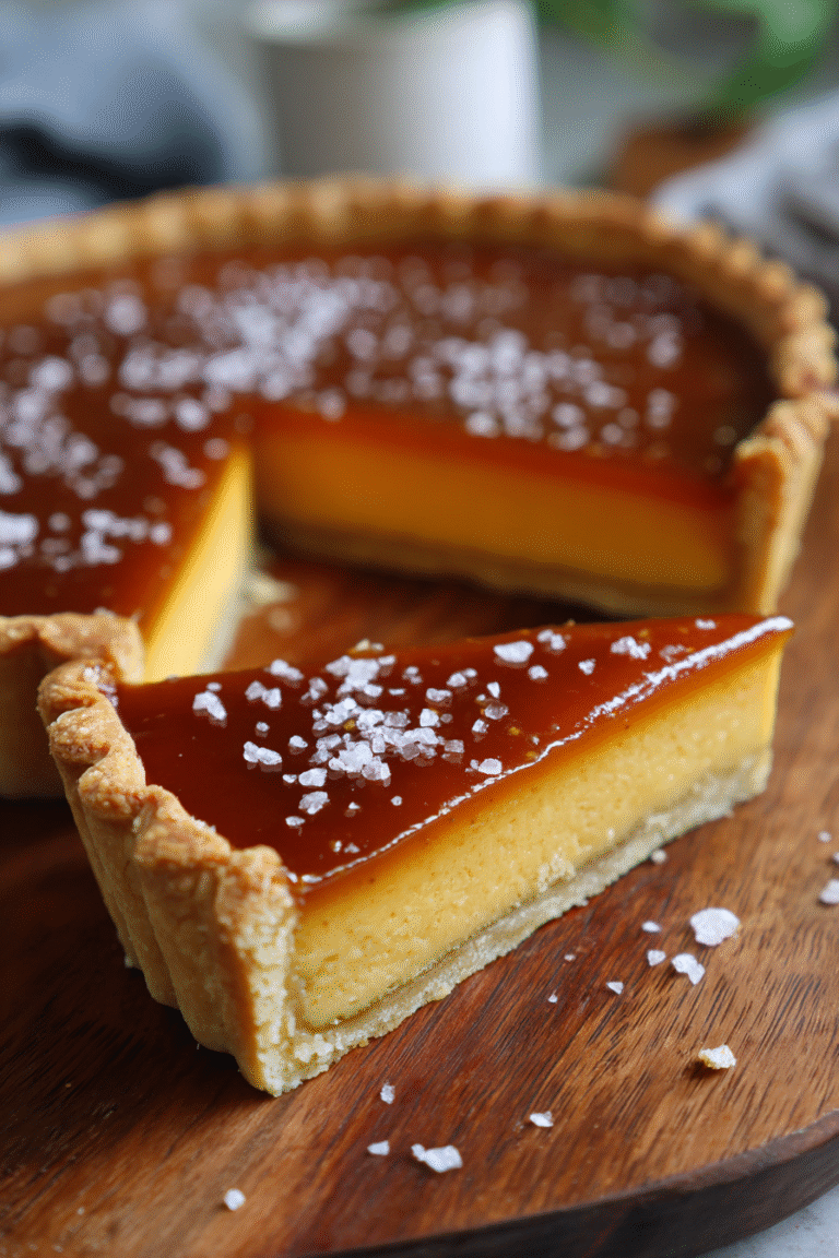 miso caramel tart