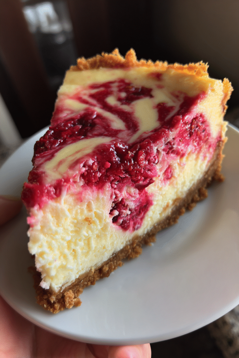 raspberry swirl cheesecake