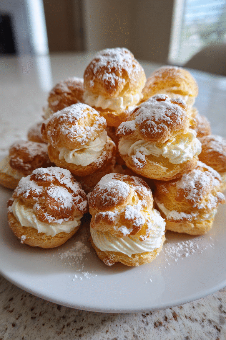 tiny cream puff bites