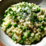 Anti-Inflammatory Fresh Pea and Mint Risotto