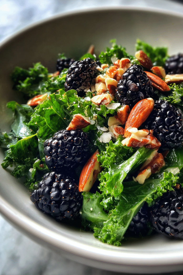 Antioxidant-Rich Blackberry and Kale Salad