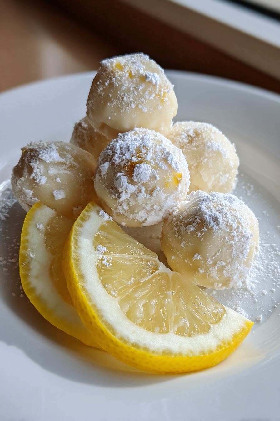 Fair-Trade White Chocolate Lemon Truffles