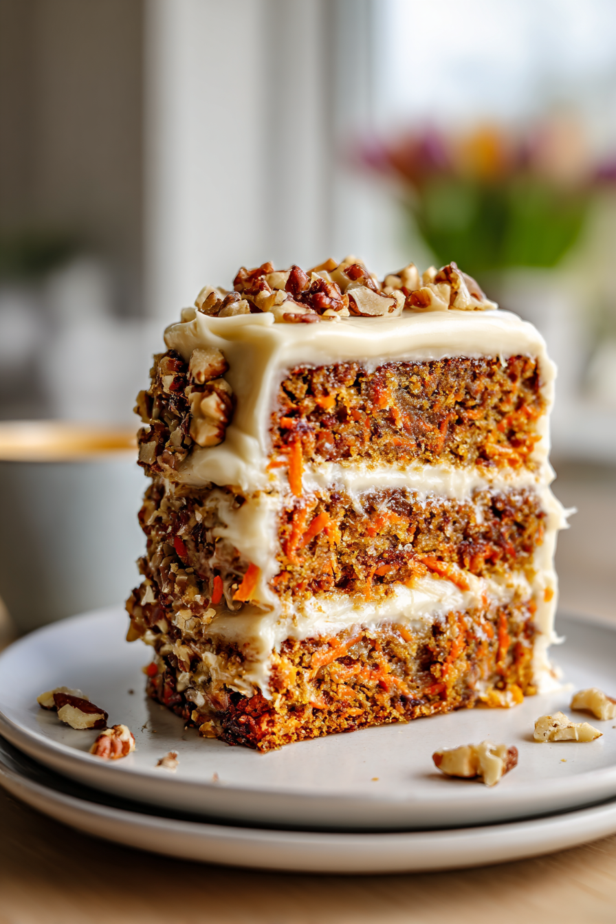 Gluten-Free Carrot Cake with Cashew Frosting