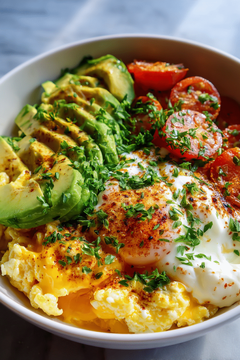 High protein breakfast bowls