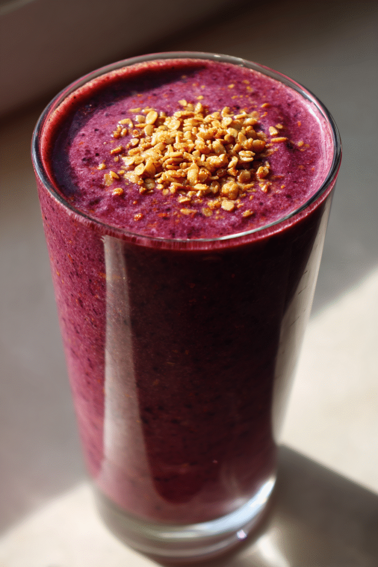 Hormone-Balancing Flax and Berry Smoothie