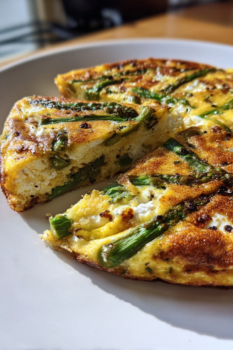 Keto-Friendly Asparagus and Goat Cheese Frittata