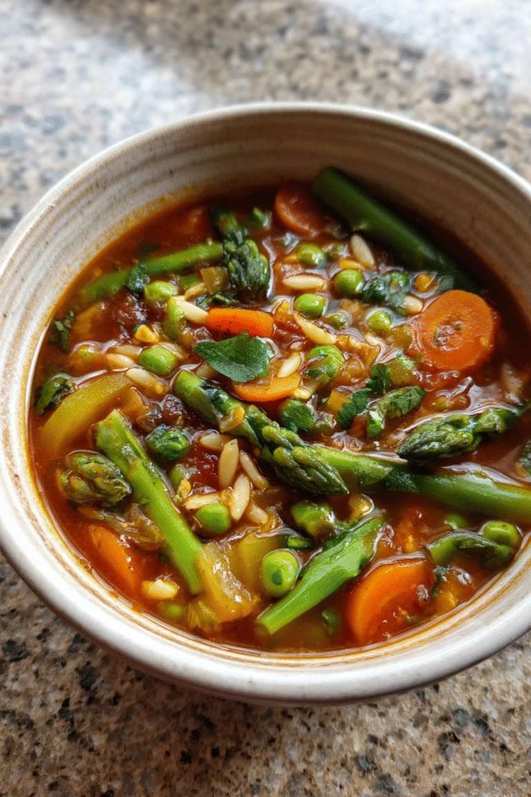 Longevity-Focused Spring Vegetable Minestrone