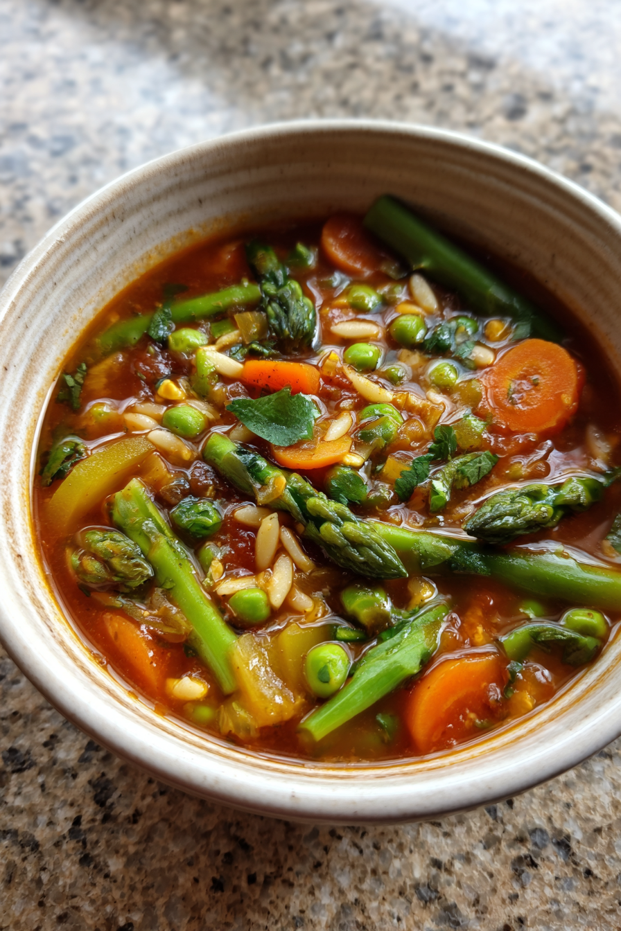 Longevity-Focused Spring Vegetable Minestrone