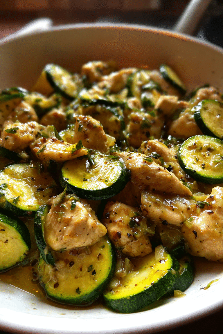 Low-FODMAP Chicken and Zucchini Skillet