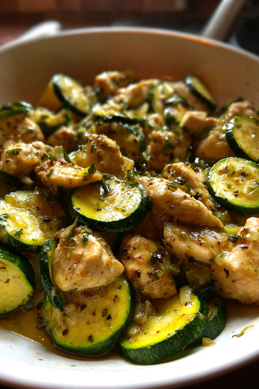 Low-FODMAP Chicken and Zucchini Skillet