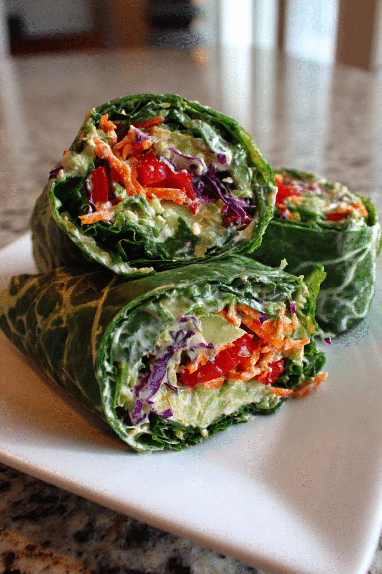 Organic Early-Season Spinach Detox Wrap