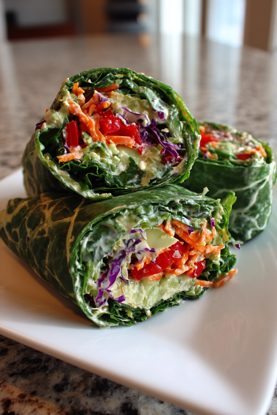 Organic Early-Season Spinach Detox Wrap
