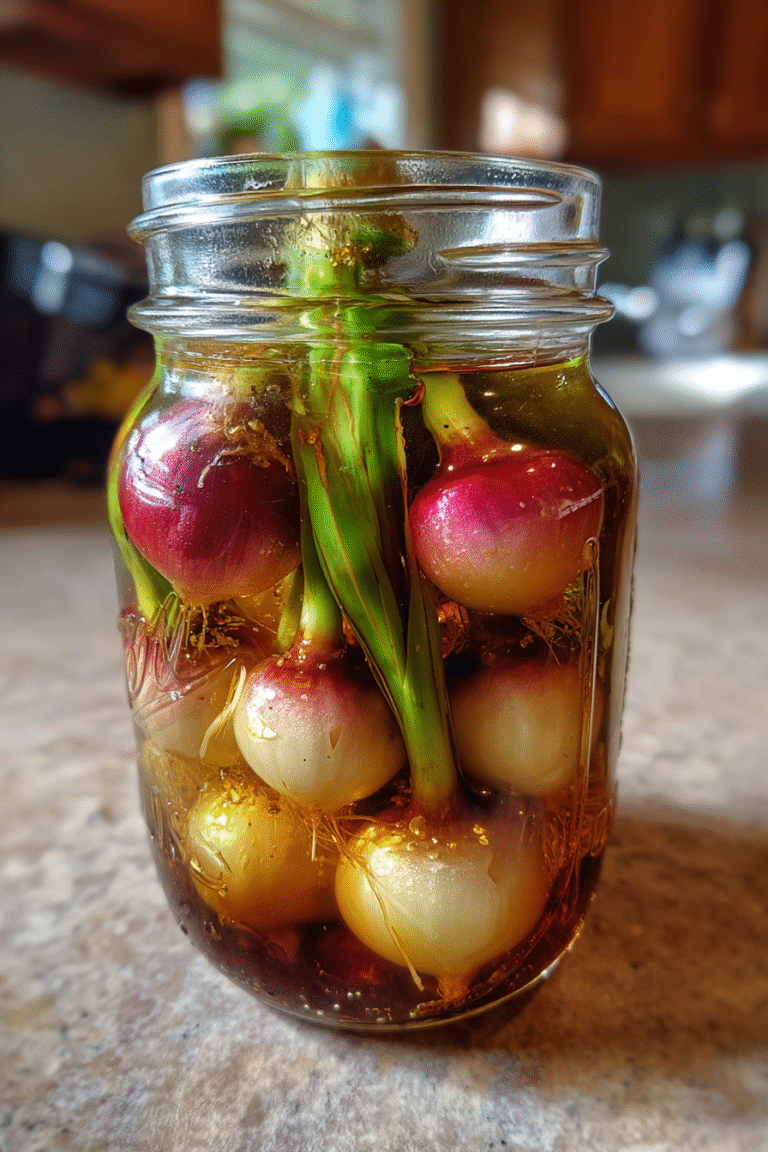 Small-Batch Pickled Spring Ramp Bulbs