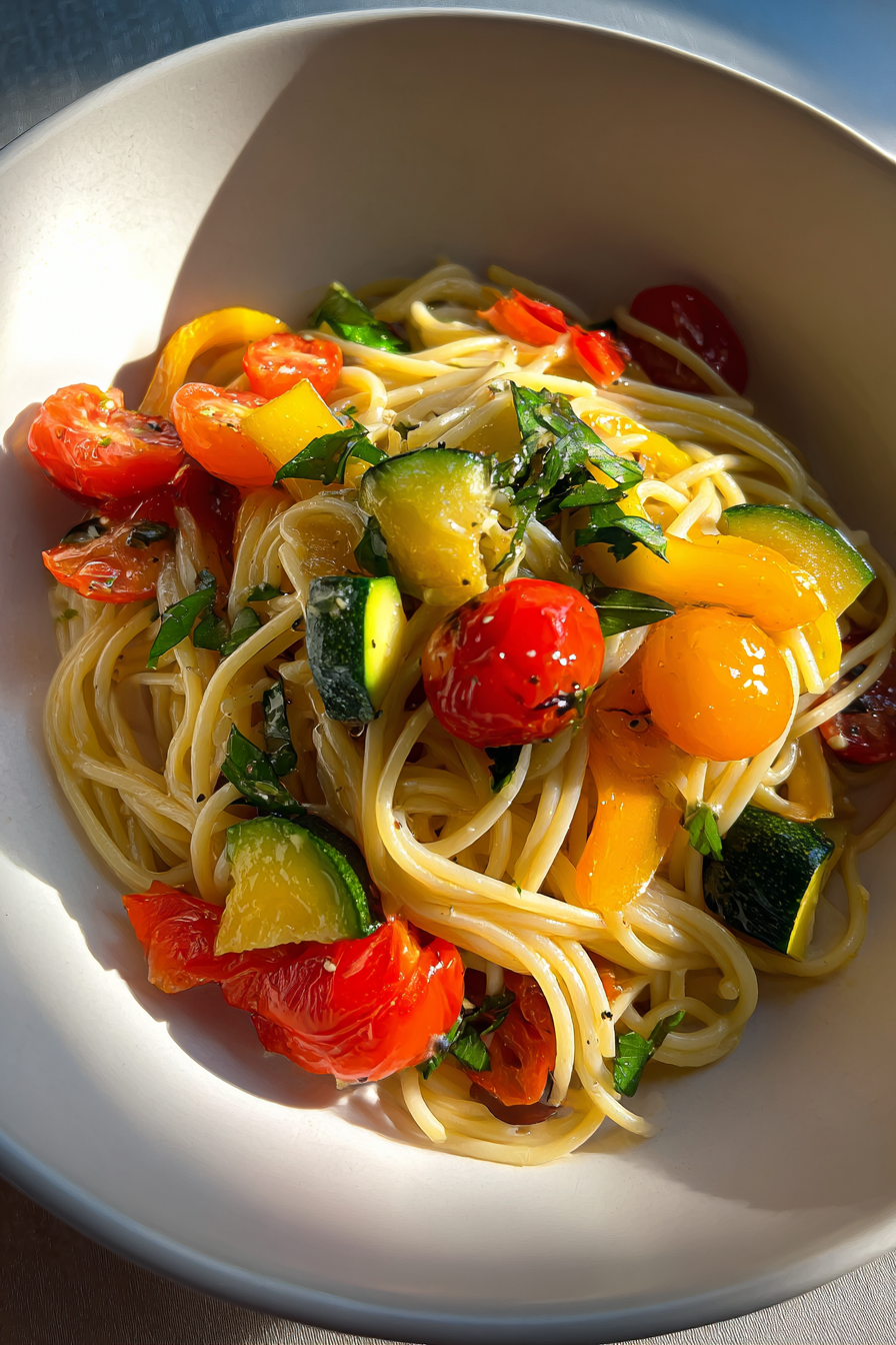 Spring pasta primavera
