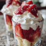 Strawberry shortcake cups